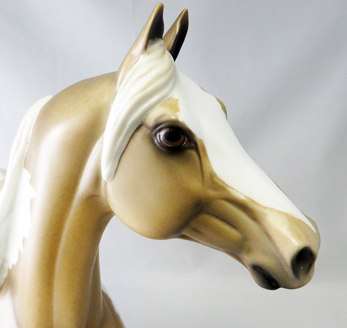 BAND-O-GOLD-OOAK PALOMINO ROAN PAINT MORGAN MODEL HORSE 9/22