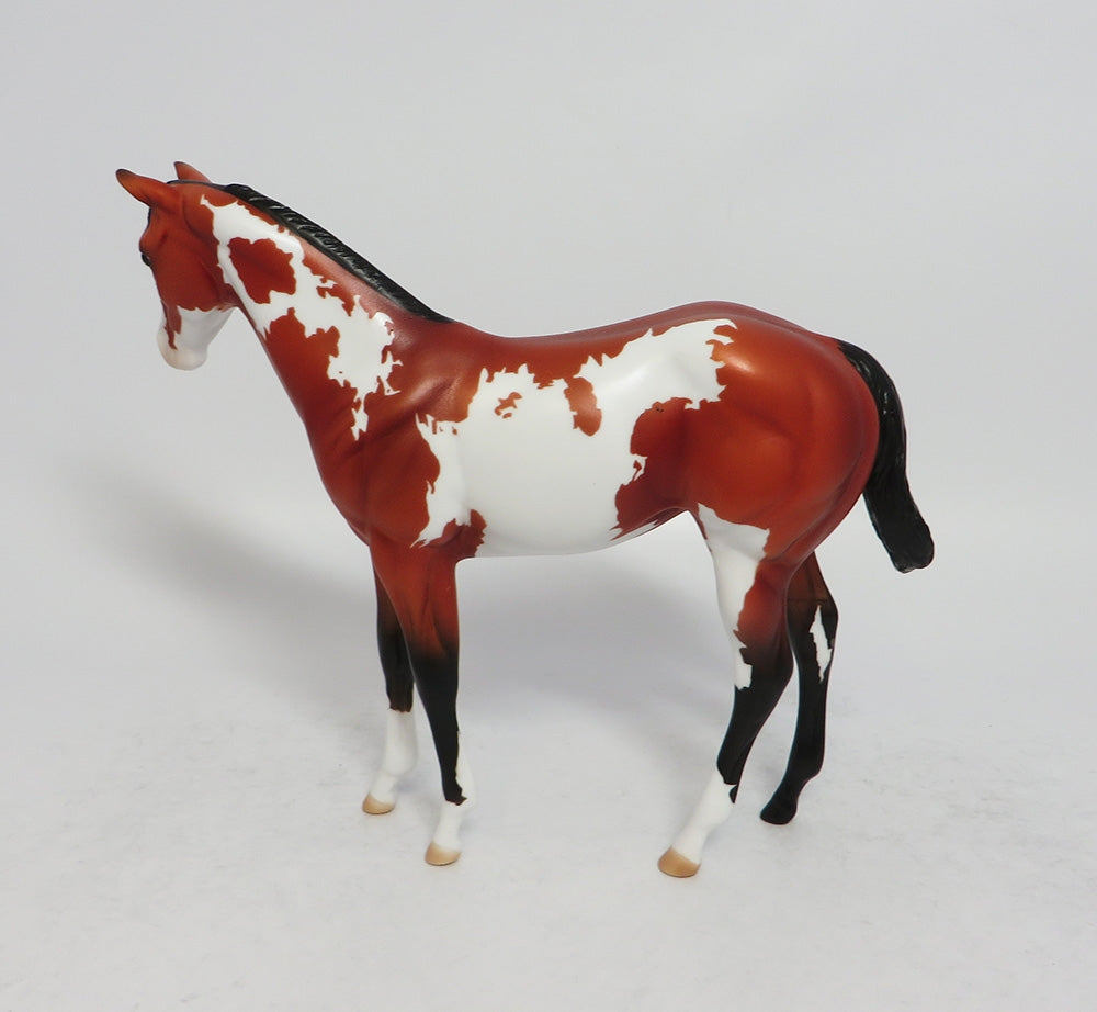 RIFF-OOAK BAY PINTO WEANLING MODEL HORSE 3/16/18