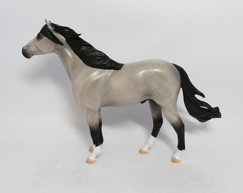 SUMMER TIME BLUES - OOAK BLUE ROAN MUSTANG MODEL HORSE MW2018