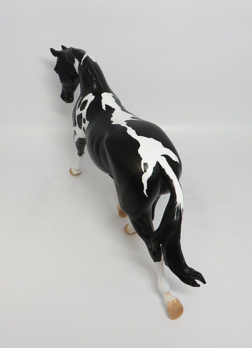 TESLA-OOAK BLACK PINTO PALOUSE MODEL HORSE 3/16/18