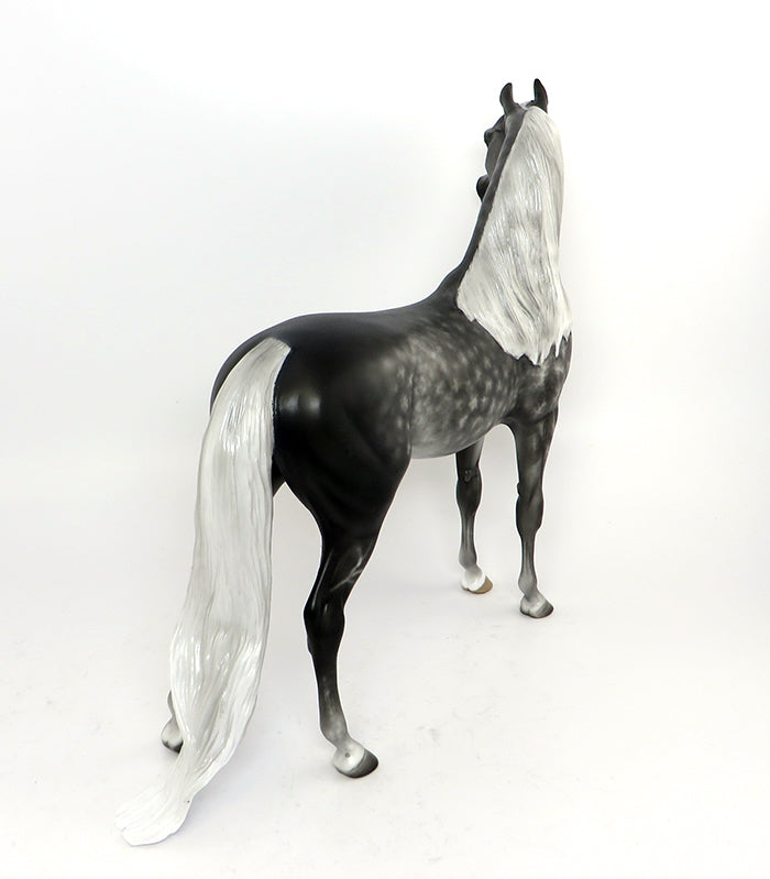 FOOL&#39;S RUSH IN-OOAK STAR DAPPLE ARABIAN MODEL HORSE 2/22