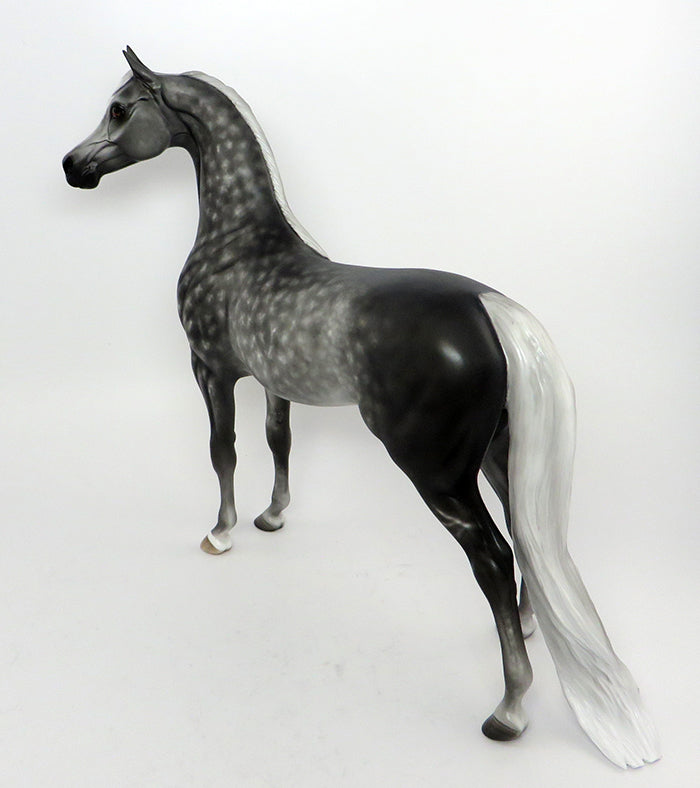 FOOL&#39;S RUSH IN-OOAK STAR DAPPLE ARABIAN MODEL HORSE 2/22