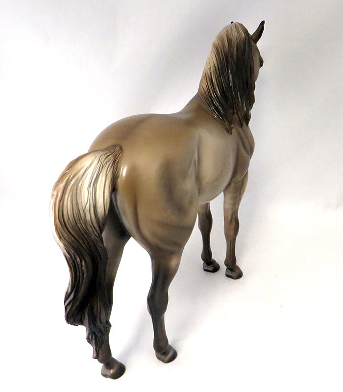 KAHLUA-N-CREME-DARK MOUSEY DUN ANDALUSIAN MODEL HORSE BY SHERYL LEISURE 9/22