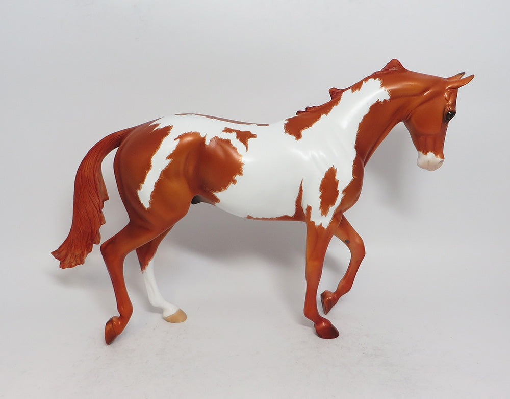 ROLLING STONE-OOAK ETCHED PAINT THOROUGHBRED MODEL HORSE 3/16/18