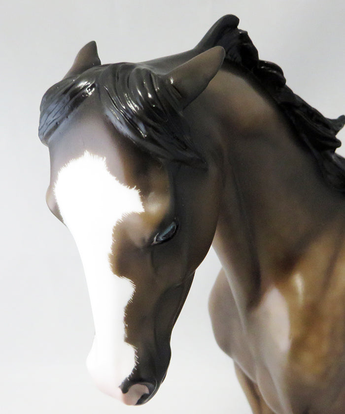 NOT WITHOUT COFFEE-OOAK BUCKSKIN THOROUGHBRED MODEL HORSE BY SHERYL LEISURE 9/23