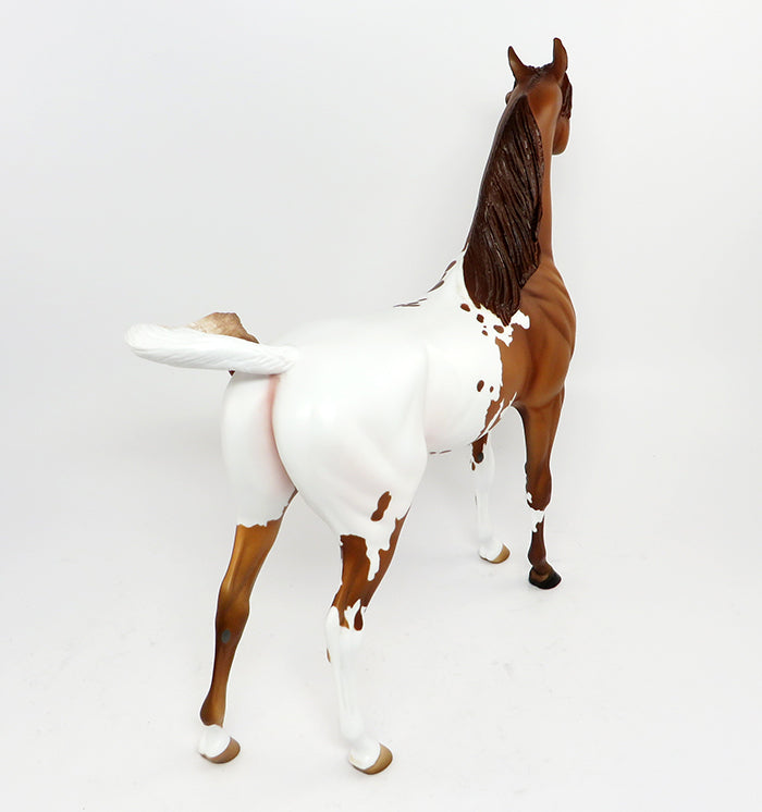REIGSECKER-OOAK CHESTNUT PINTO ARABIAN MODEL HORSE 02/22/17