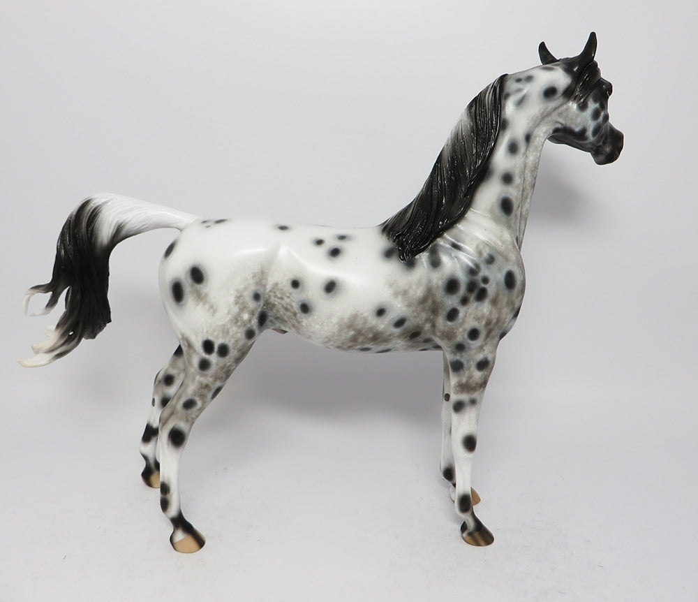 LOVE IS THE ANSWER-OOAK SEMI LEOPARD APPALOOSA ARABIAN MODEL HORSE BY SHERYL LEISURE 8/11/17
