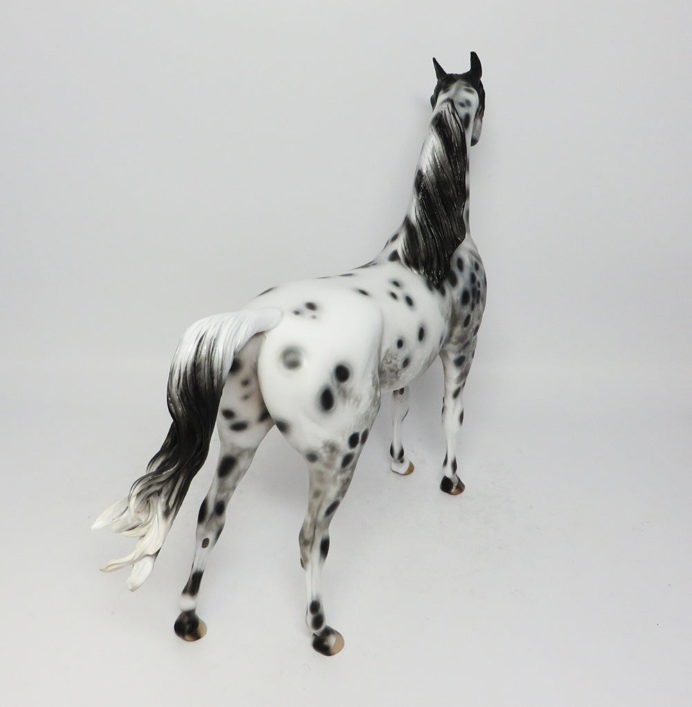 LOVE IS THE ANSWER-OOAK SEMI LEOPARD APPALOOSA ARABIAN MODEL HORSE BY SHERYL LEISURE 8/11/17