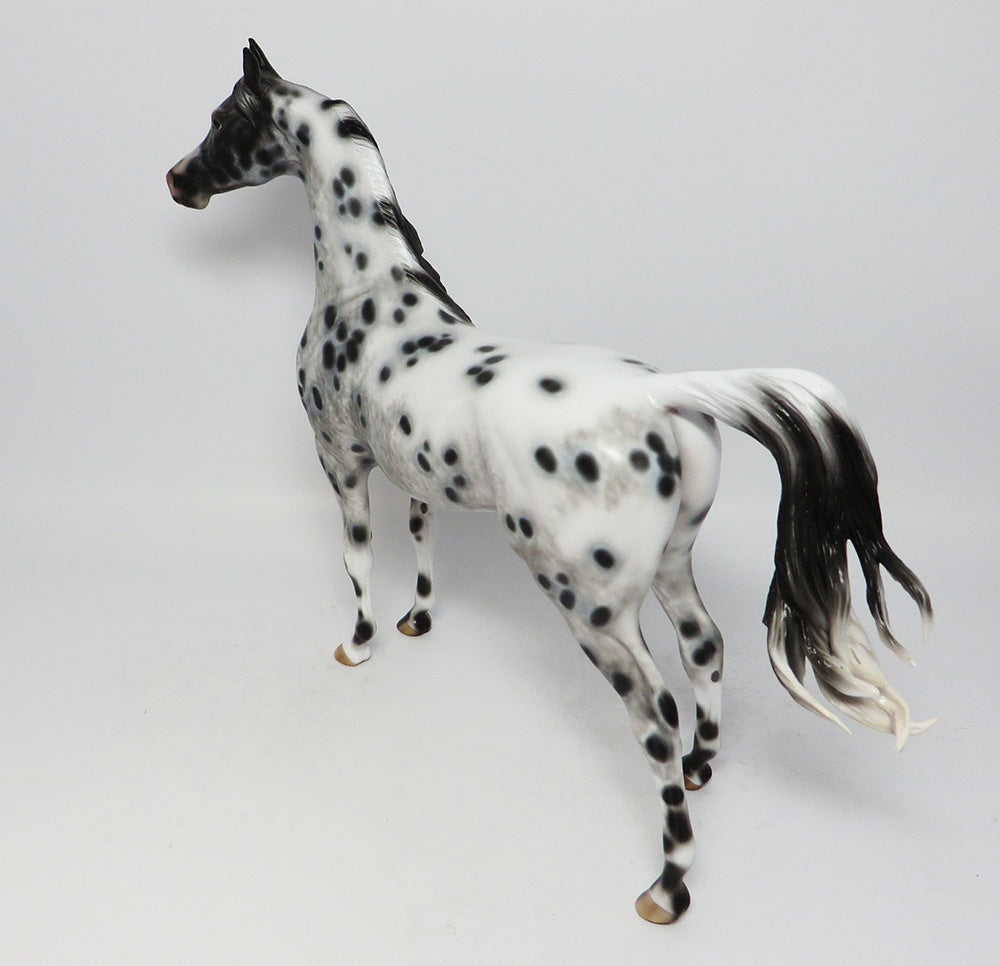 LOVE IS THE ANSWER-OOAK SEMI LEOPARD APPALOOSA ARABIAN MODEL HORSE BY SHERYL LEISURE 8/11/17