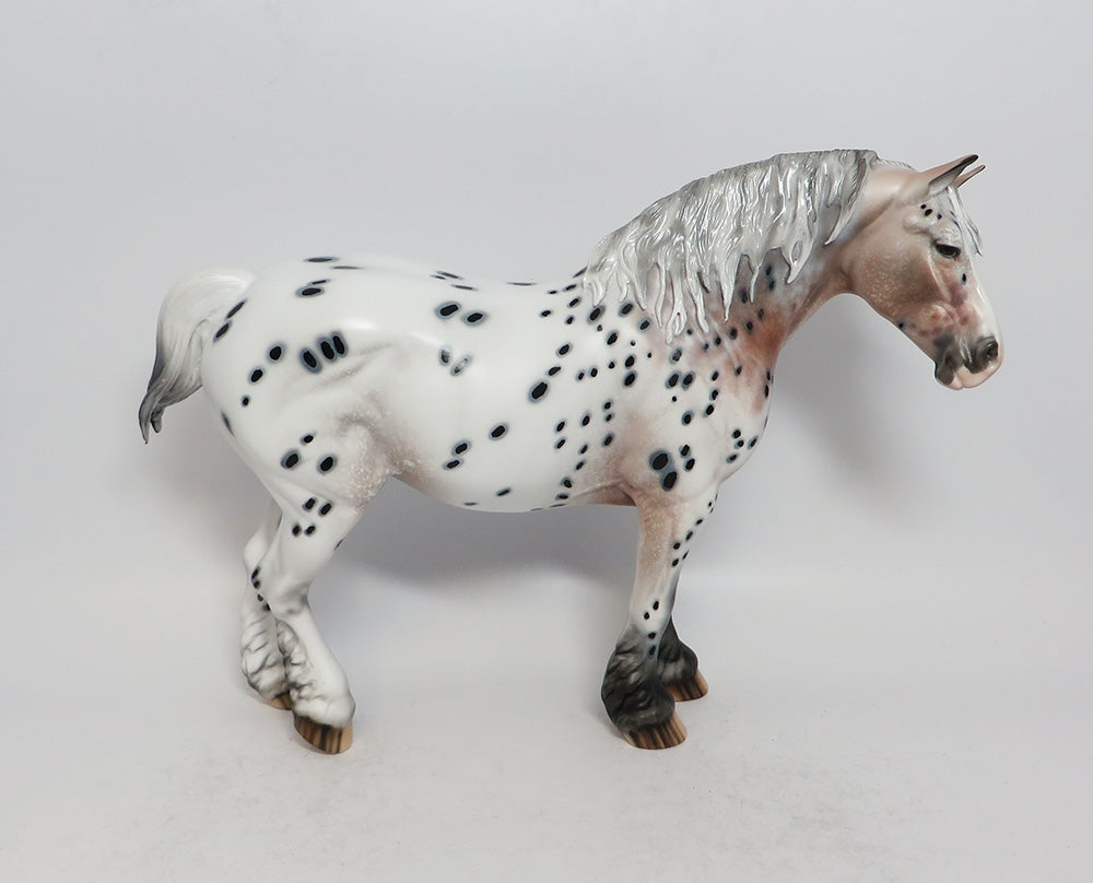 PEARL - OOAK APPALOOSA HEAVY DRAFT MODEL HORSE SHCF BEST OFFER 2018