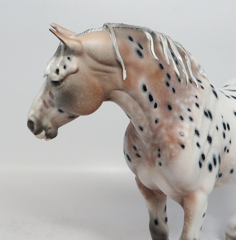 PEARL - OOAK APPALOOSA HEAVY DRAFT MODEL HORSE SHCF BEST OFFER 2018