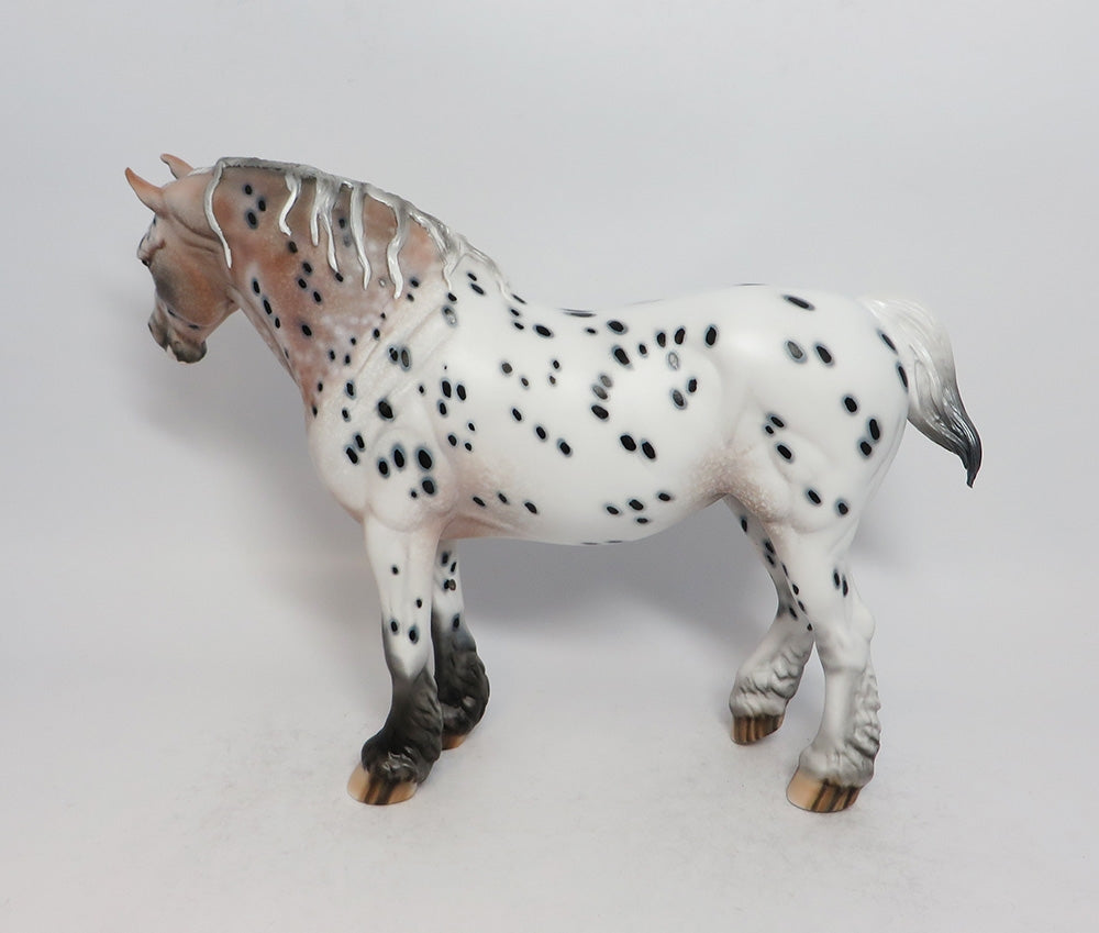 PEARL - OOAK APPALOOSA HEAVY DRAFT MODEL HORSE SHCF BEST OFFER 2018