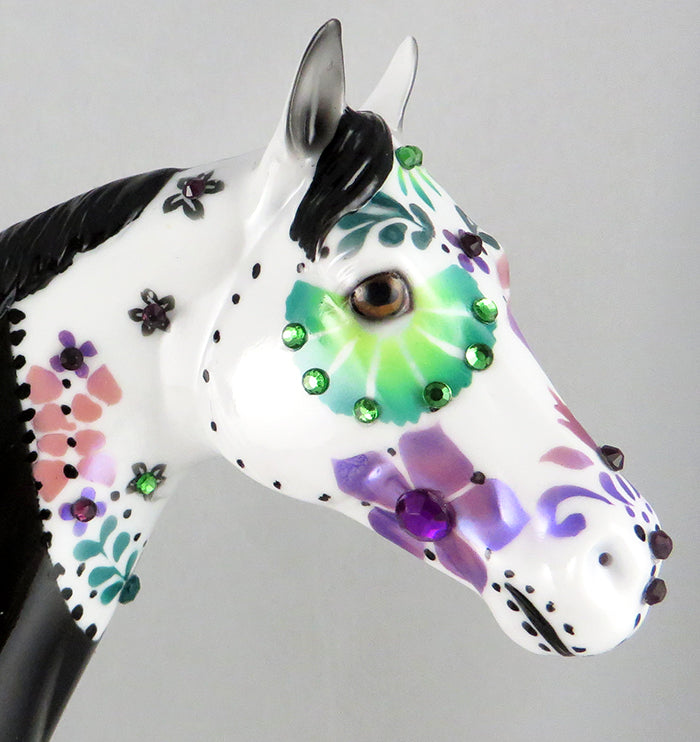 NOIR-OOAK BLACK SUGAR SKULL ISH MODEL HORSE DAWN QUICK  9/22
