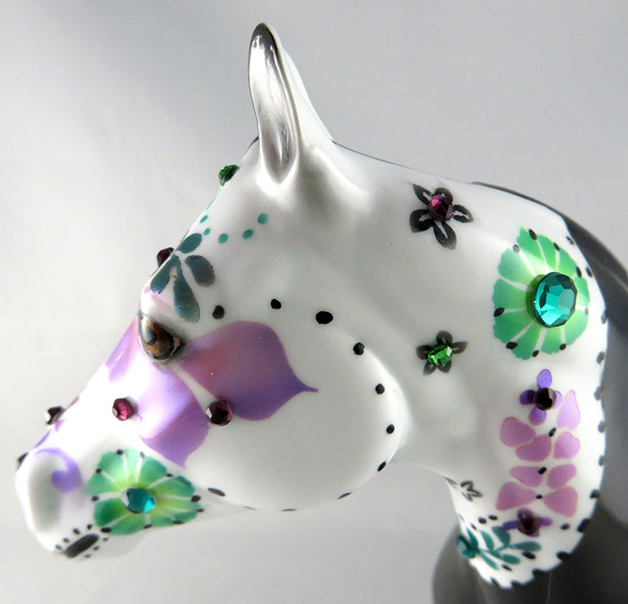 NOIR-OOAK BLACK SUGAR SKULL ISH MODEL HORSE DAWN QUICK  9/22