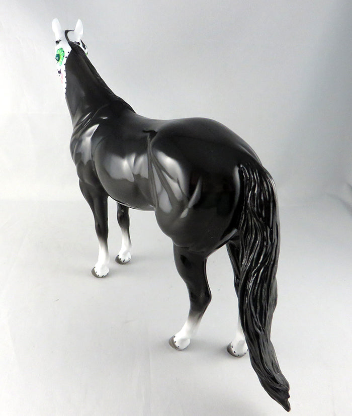 NOIR-OOAK BLACK SUGAR SKULL ISH MODEL HORSE DAWN QUICK  9/22