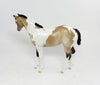 SPARKY-OOAK BUCKSKIN PAINT ROACHED MANE WEANLING MODEL HORSE 3/1