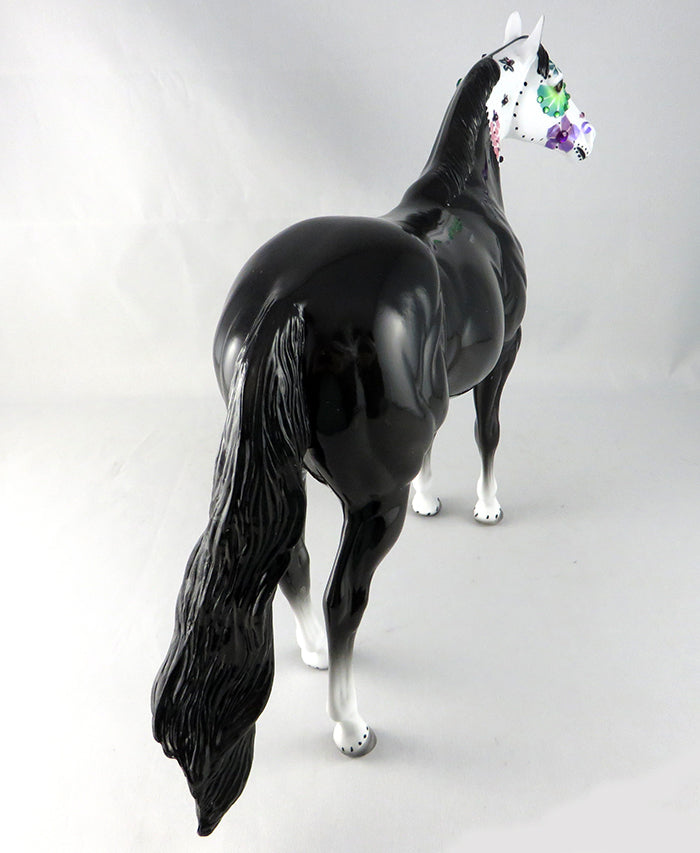 NOIR-OOAK BLACK SUGAR SKULL ISH MODEL HORSE DAWN QUICK  9/22