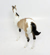 SPARKY-OOAK BUCKSKIN PAINT ROACHED MANE WEANLING MODEL HORSE 3/1