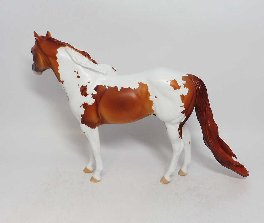 SIREWA - OOAK CHESTNUT PINTO ISH MODEL HORSE SHCF2018