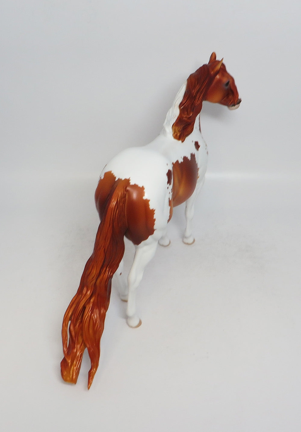 SIREWA - OOAK CHESTNUT PINTO ISH MODEL HORSE SHCF2018