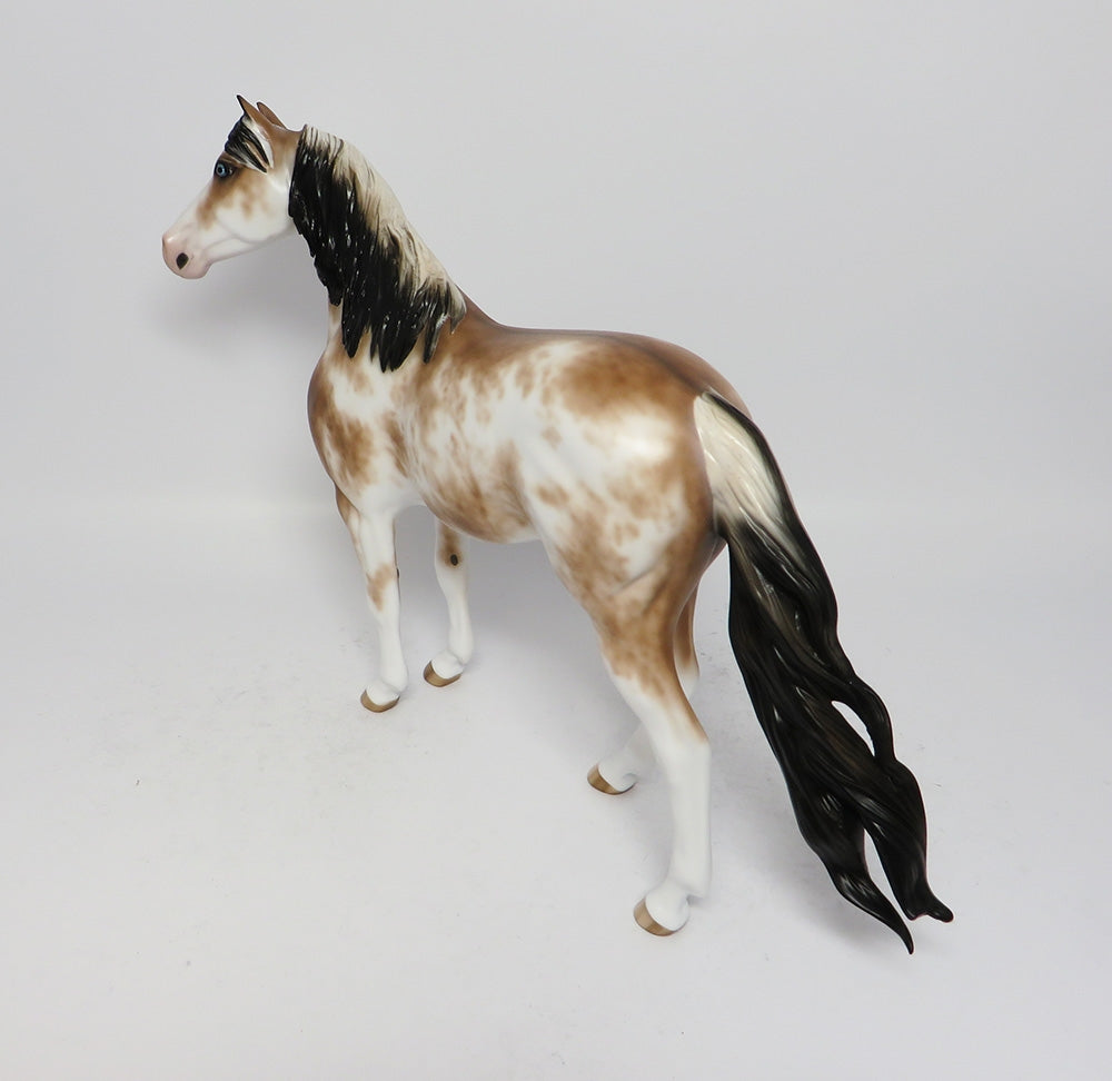 SHAMAN-OOAK BAY SABINO SPANISH MUSTANG MODEL HORSE BY SHERYL LEISURE 08/11/17
