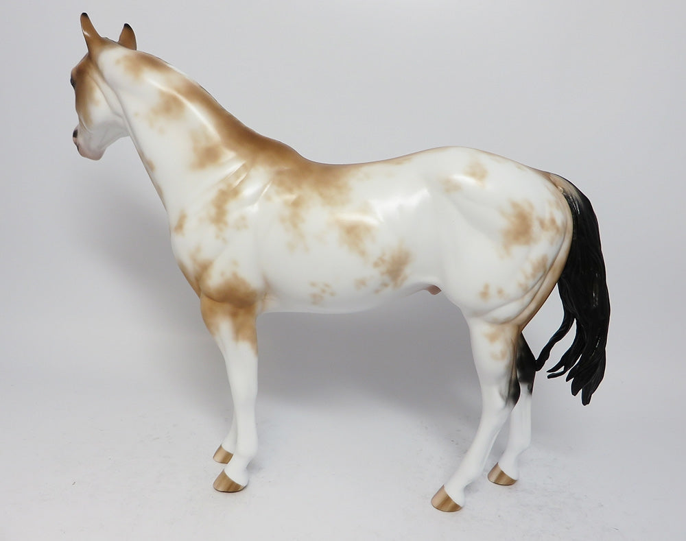 PAYS TO HAVE CLASS-OOAK BUCKSKIN SABINO ISH MODEL HORSE BY SHERYL LEISURE 08/11/17