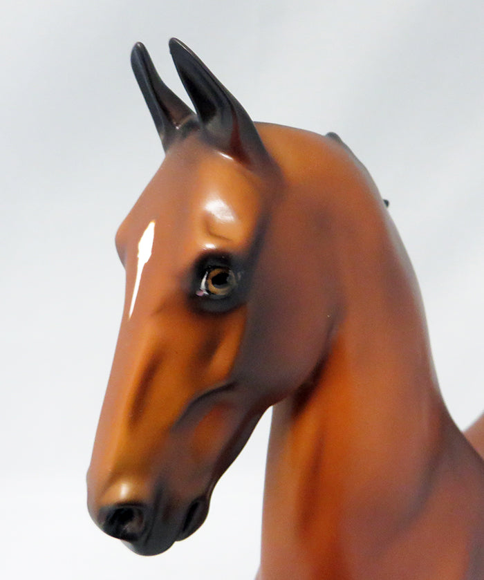 MISTER FANCY PANTZ-OOAK BAY SADDLEBRED MODEL HORSE 9/23