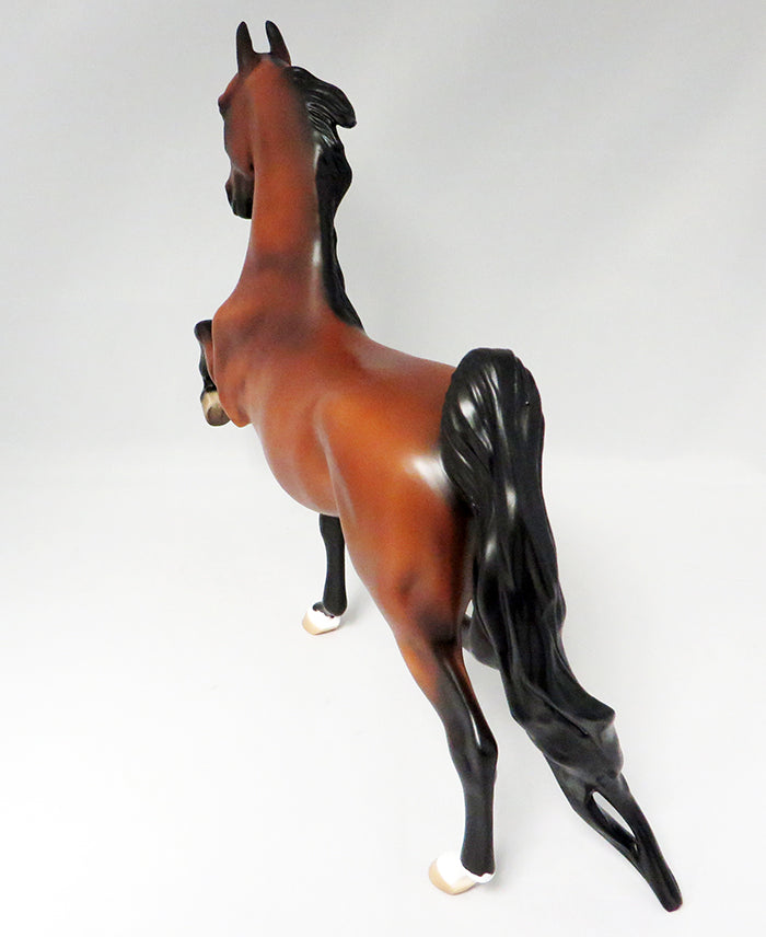MISTER FANCY PANTZ-OOAK BAY SADDLEBRED MODEL HORSE 9/23