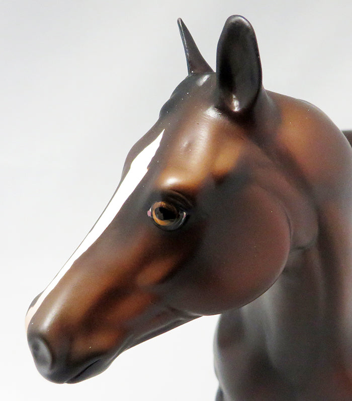 CHOCOLATE SUNDAE-OOAK BAY ISH MODEL HORSE 9/23
