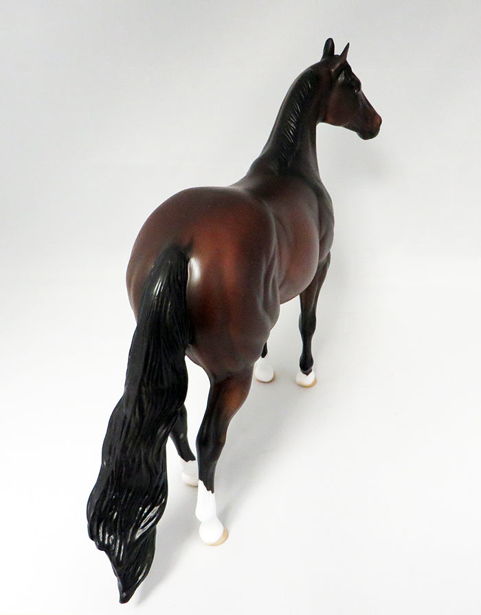 CHOCOLATE SUNDAE-OOAK BAY ISH MODEL HORSE 9/23