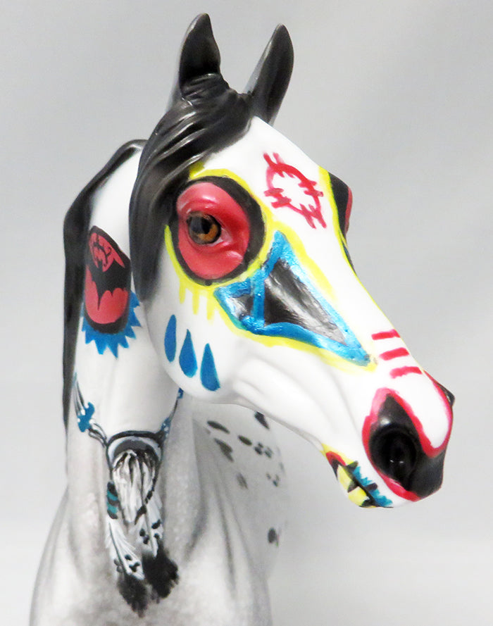 ENCHANTMENT-OOAK SUGAR SKULL MORGAN MODEL HORSE BY DAWN QUICK 9/23