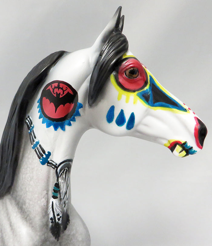 ENCHANTMENT-OOAK SUGAR SKULL MORGAN MODEL HORSE BY DAWN QUICK 9/23
