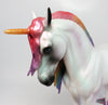 SOLEIL-LE-55-RAINBOW UNICORN ANDALUSIAN MODEL HORSE 7/27/17