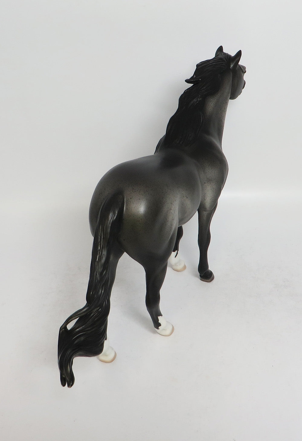 BLUE TWIST-OOAK BLUE ROAN SPANISH MUSTANG MODEL HORSE 3/21/18