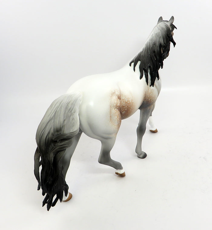 SOUTHERN MAGIC-OOAK BAY ROAN APPALOOSA PONY MODEL HORSE 2/24