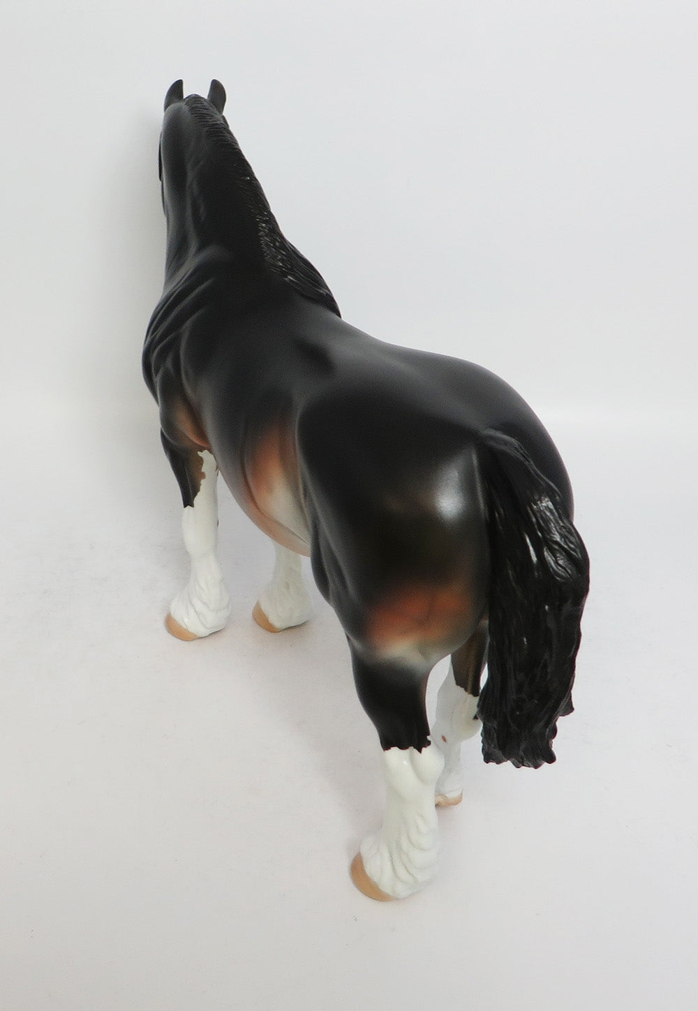 THUNDER THIGHS~OOAK DAPPLE BAY HEAVY DRAFT MARE MODEL HORSE BY DAWN QUICK 3/22/18