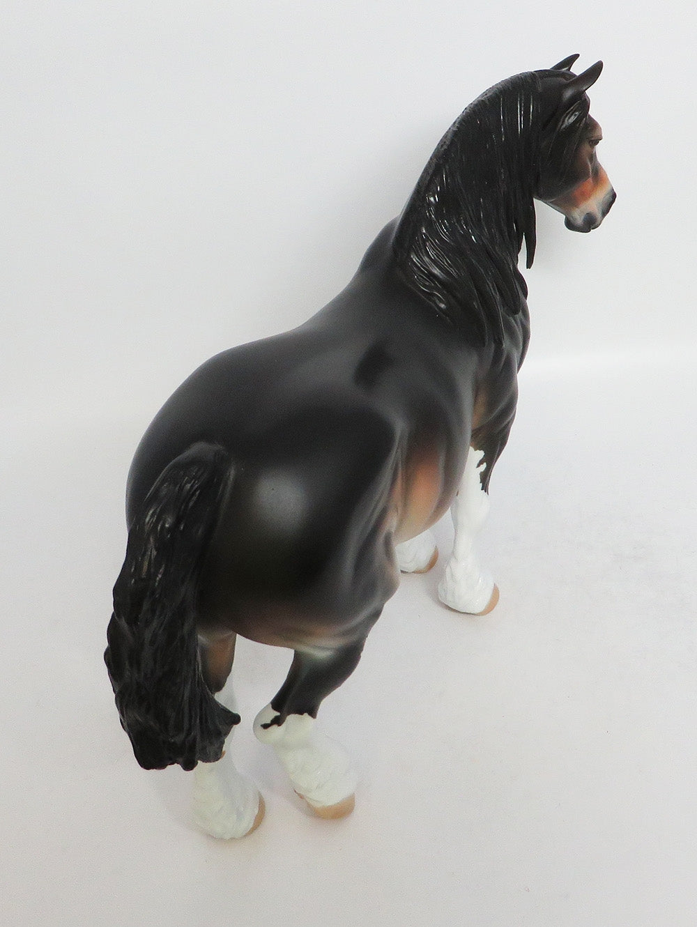 THUNDER THIGHS~OOAK DAPPLE BAY HEAVY DRAFT MARE MODEL HORSE BY DAWN QUICK 3/22/18