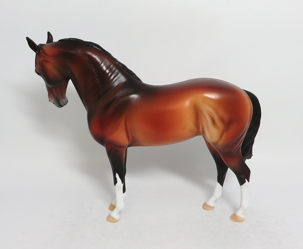 CADEAU-OOAK GOLDEN BAY ANDALUSIAN MODEL HORSE DAWN QUICK 3/22/18