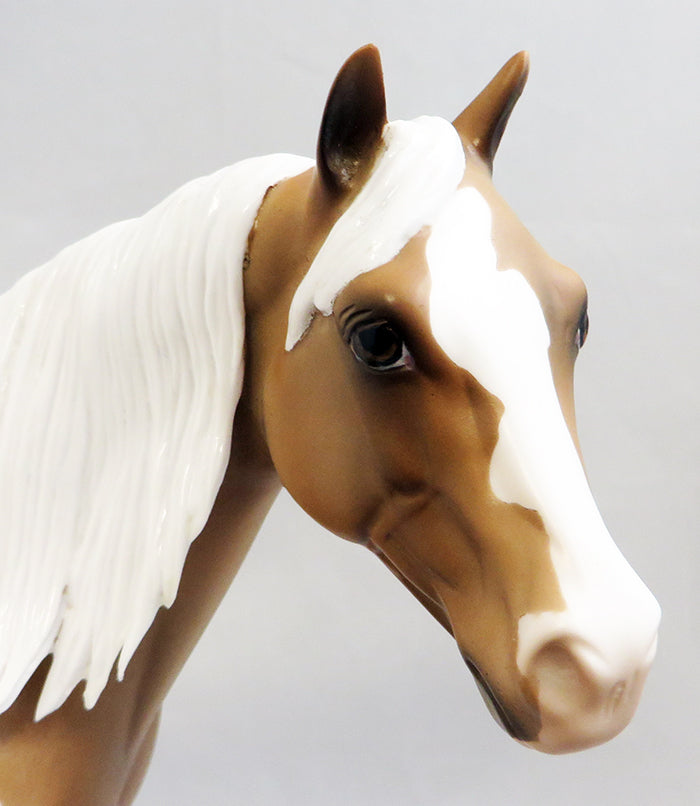 OVERIDE-OOAK PALOMINO APPALOOSA ISH MODEL HORSE 9/26