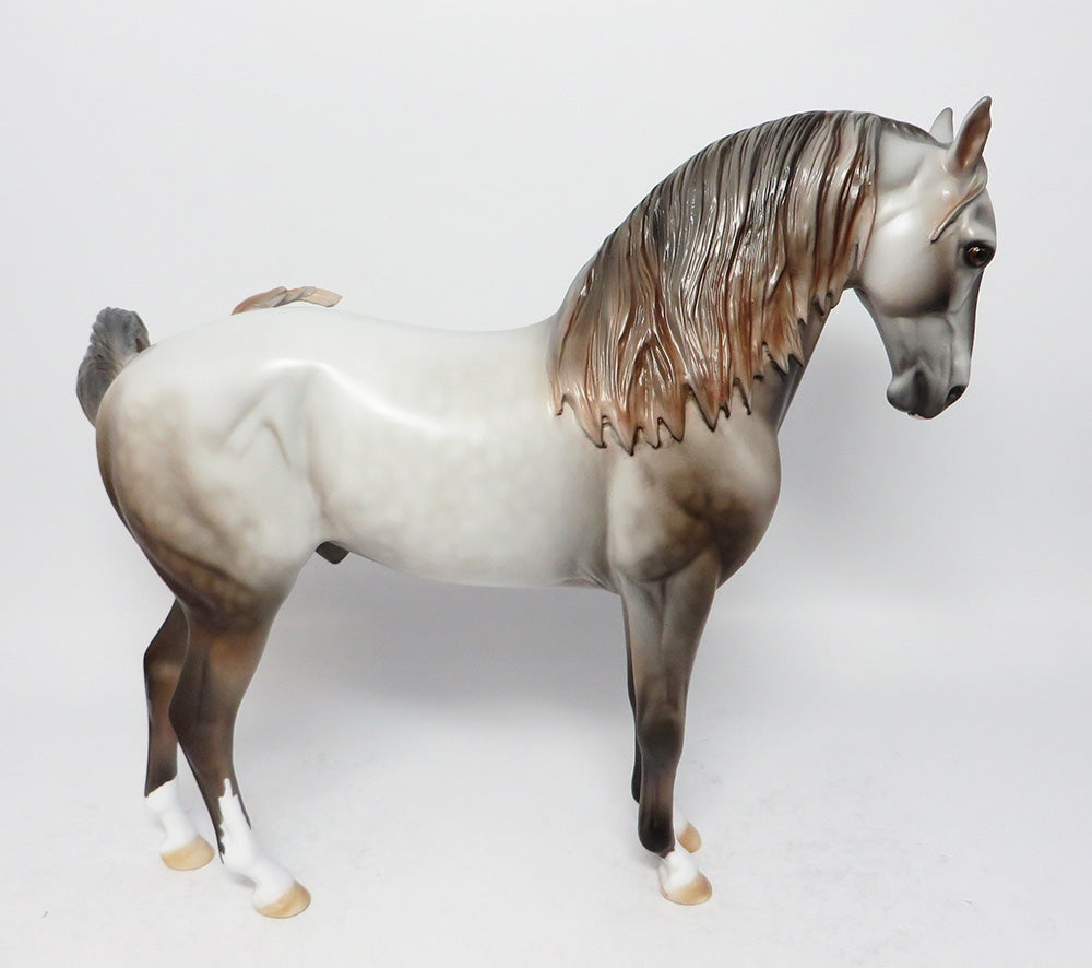 PURE STEELE~OOAK DAPPLE GREY ANDALUSIAN MODEL HORSE 8/17/17