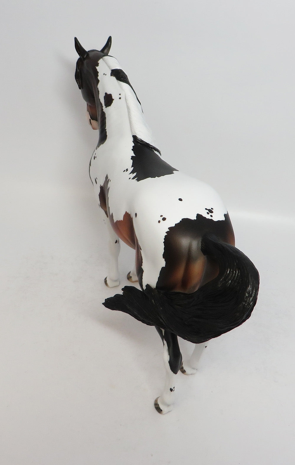 MAFIOSO-OOAK BAY PINTO ANDALUSIAN MODEL HORSE BY DAWN QUICK 3/29/18