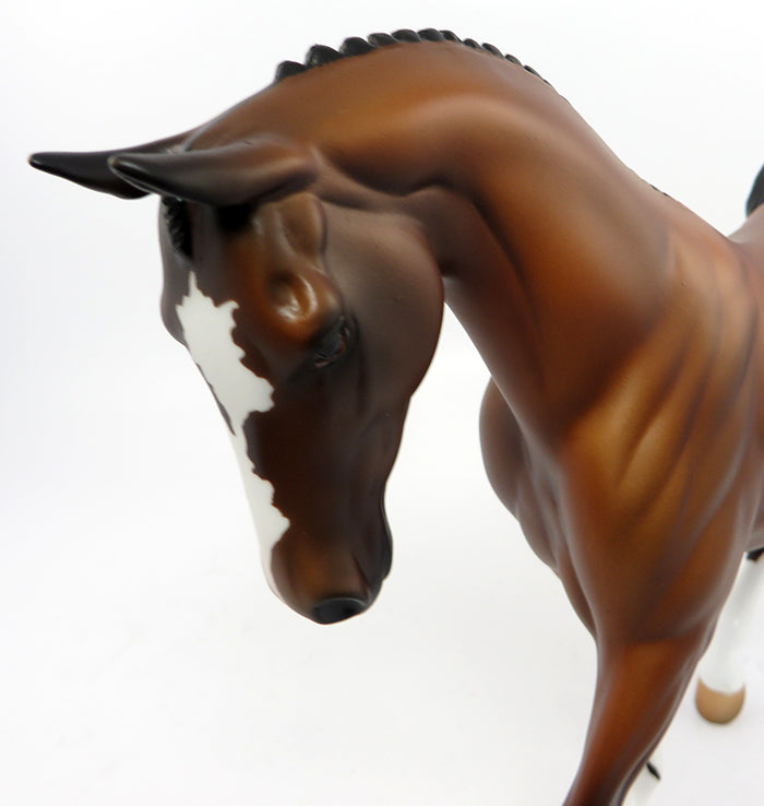 TORT-OOAK CHESTNUT APPALOOSA PONY MODEL HORSE 3/1
