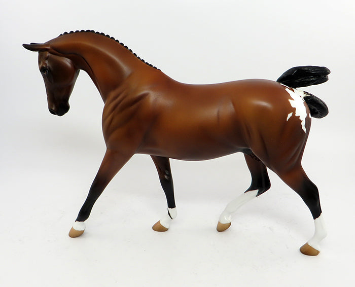 TORT-OOAK CHESTNUT APPALOOSA PONY MODEL HORSE 3/1