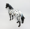 ELLIOT~OOAK LOUD APPALOOSA SPANISH MUSTANG MODEL HORSE 8/17/17
