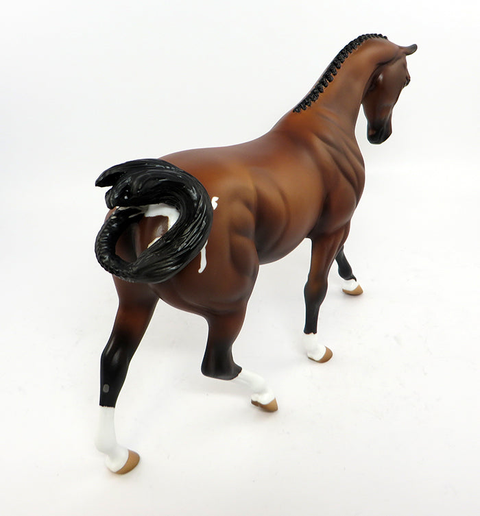TORT-OOAK CHESTNUT APPALOOSA PONY MODEL HORSE 3/1