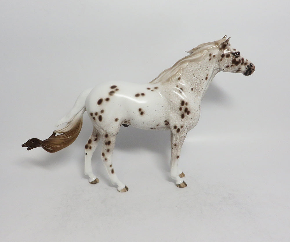CAGNEY-OOAK LOUD LEOPARD APPALOOSA MUSTANG MODEL HORSE 3/23/18