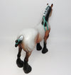 RED-OOAK RED ROAN STANDING DRAFTER MODEL HORSE BY DAWN QUICK 8/18/17