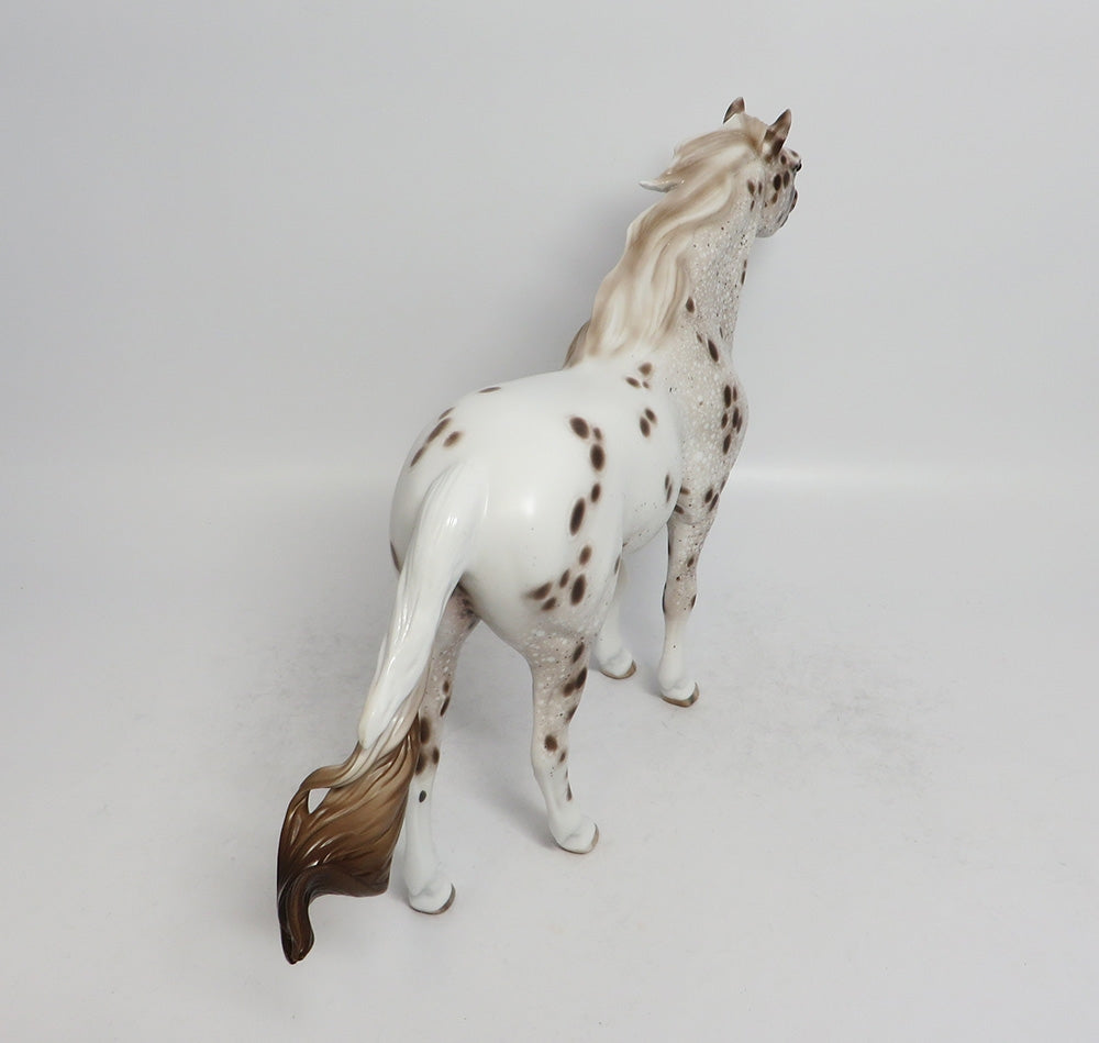 CAGNEY-OOAK LOUD LEOPARD APPALOOSA MUSTANG MODEL HORSE 3/23/18