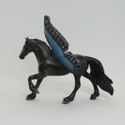BLUE MORPHOS - OOAK Frisian Rearing Butterfly Model Horse - 5/15