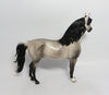 BOGART-OOAK STAR DAPPLE LIGHT BUCKSKIN MORGAN MODEL HORSE BY SHERYL LEISURE 3/27/18